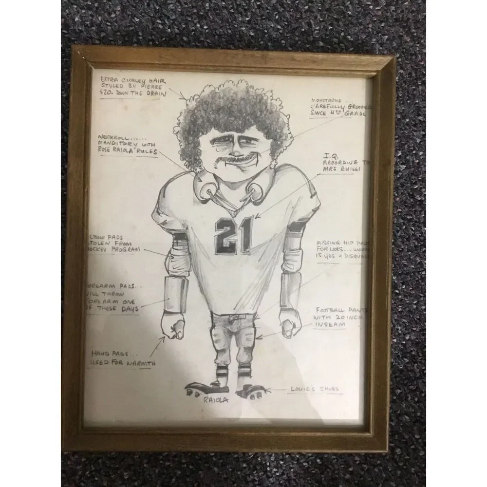 Vtg Art an Original Pencil Drawings Travesty Caricature Takeoff Baseball Raiyola